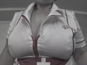 Mature bbw of the nurse cries and shows its big natural sagging boobs 2/16