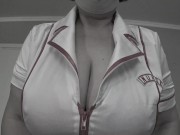 Mature bbw of the nurse cries and shows its big natural sagging boobs 5/16