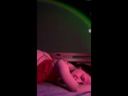 Tattooed babe in red spreads her legs just for you 8/16