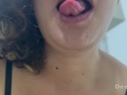 Ugly girl sucks my cock messy & swallows it all like a good slut 16/16
