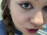 Helped Montanasvibe carry her things on the train, then fucked her in the toilet 16/16