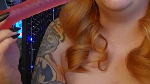 Redhead Dildo Deepthroat Training (2025 Goals - Day 3)