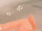 Fun bubble “cumshot” after soapy jerk 11/16