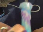 Wife cums quick with sex machine 13/16