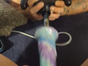 Wife cums quick with sex machine 15/16