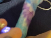 Wife cums quick with sex machine 4/16