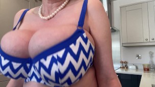 Big boobs bouncing in bikini