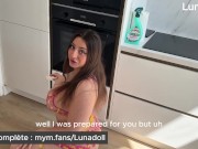 I was so horny ! So he fucked me in the kitchen ! 2/16