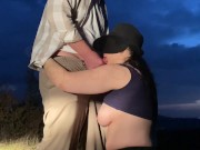 Sunset is a great time for blowjob 16/16