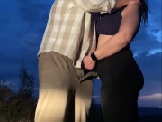 Sunset is a great time for blowjob 2/16