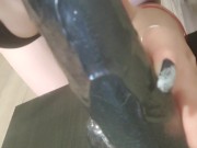 Young slut deepthroats black cock hard – hot show 12/16