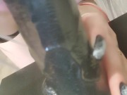 Young slut deepthroats black cock hard – hot show 14/16