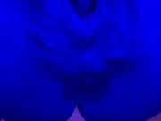 Preggo Lola Sky quick masturbation with happy end squirt at the tanning salon 14/16