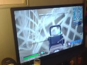 Pov Girl Lifts Up Her Mini Dress and Spreads Her Legs While Playing Fortinte 14/16