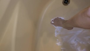 Shaving Cream feet
