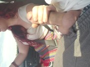 Hot Milf Gives Handjob while driving for Uber 14/16