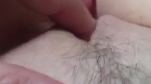 Woman gets all wet after cumming close up #pussy juice