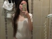 ПОДБОРКА Голый ТикТок стройная девушка показывает и ласкает свое тело перед зеркалом - Screenshot 16 of 16 - Small Tits