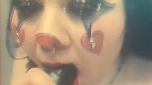 Clown Girl sucking beloved BBC toy