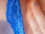 Kitten plays with kitty nice and wet 5/16