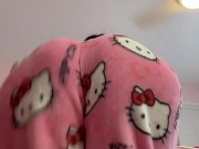 Pretty brunette Arab bouncing big fat ass in hello kitty pajamas 9/16