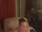 I am being recorded while I take off my micro mini dress and tease with my see through lingerie 1/16