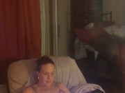 I am being recorded while I take off my micro mini dress and tease with my see through lingerie 12/16