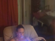 I am being recorded while I take off my micro mini dress and tease with my see through lingerie 14/16