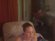 I am being recorded while I take off my micro mini dress and tease with my see through lingerie 5/16