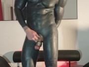 Self fisting in masculine suite 14/16