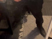 Jerking off relieving some work stress 12/16