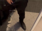 Jerking off relieving some work stress 8/16