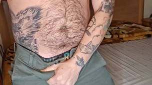 JOI Hairy Dom smoking vape