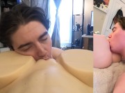 Muscular College Student Eats, Fucks, and Creampies his Tantally 6/16