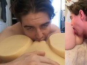 Muscular College Student Eats, Fucks, and Creampies his Tantally 8/16