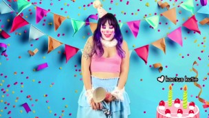 kute clown pees + cums for your birthday