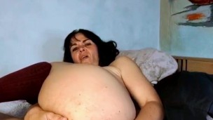 Prolapse Squirting Ball Chain and Ass Fucking. Cum on my Prolapse Rose