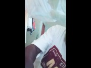 OILED HUMPING my hands to Release High Sexual Tension - HANDS FREE Cumshot when GF is not around 🍆 7/16