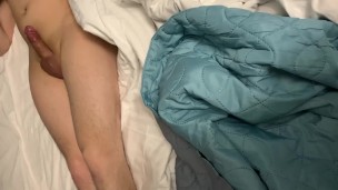 Double penetration in pussy and anal plug in ass, mature woman loves to stretch her holes