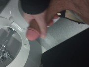 Stroking my long dick in public 2/16