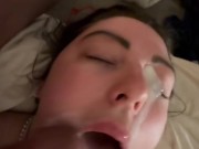 Cum shot on face 7/16