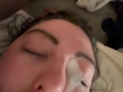 Cum shot on face 9/16