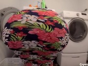 Big Ass Stepmom fucks her porn addict Stepson In The Laundry Room 1/16
