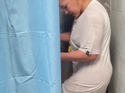 Probando mi nueva ducha estando sola en casa y me pongo caliente