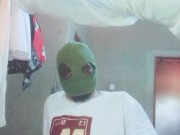 He oils and massages his BBC 🍆💦 when mom is not there waiting for stepsister 😞 14/16