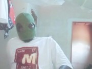 He oils and massages his BBC 🍆💦 when mom is not there waiting for stepsister 😞 2/16