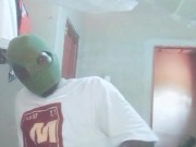 He oils and massages his BBC 🍆💦 when mom is not there waiting for stepsister 😞 3/16