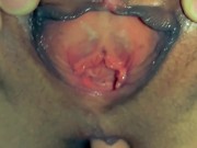 Mature wife's ass and holes close up 1/16