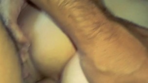 Mature wife's ass and holes close up