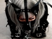 Rubber puppy is connected to a thick leash for a friendly walk ❤ 4/16